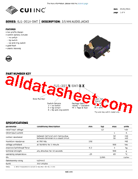 SJ1-3513-SMT-TR-RE型号图片