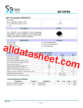 SK15P06型号图片