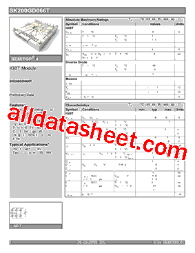 SK200GD066T型号图片