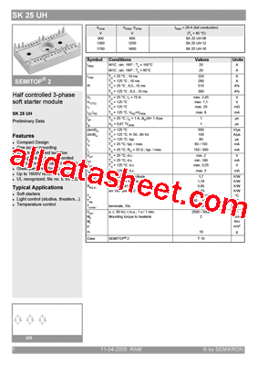 SK25UH08型号图片