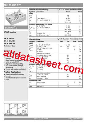 SK30GAL128型号图片