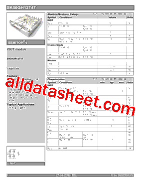 SK50GH12T4T型号图片