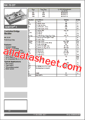 SK70DT12型号图片