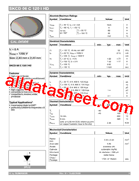 SKCD06C120IHD型号图片