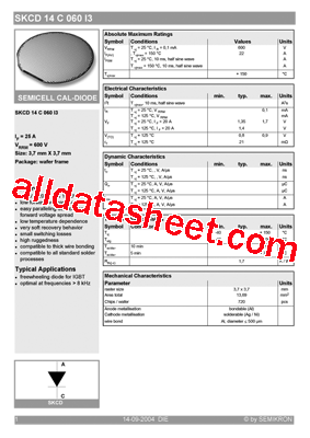 SKCD14C060I3型号图片