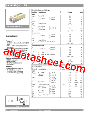 SKM150GAL12V型号图片
