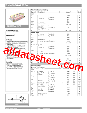 SKM300GAL12E4_0906型号图片