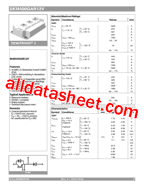SKM400GAR12V型号图片