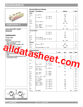 SKM50GB063D型号图片