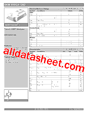 SKM600GA126D型号图片