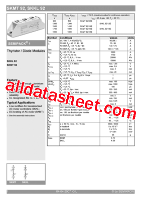 SKMT92/12E型号图片