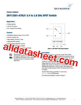 SKY13581-676LF型号图片