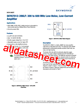 SKY67012-396LF型号图片