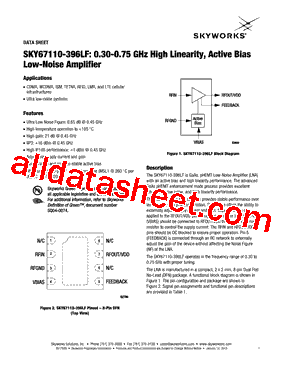 SKY67110-396LF型号图片