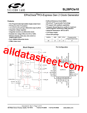 SL28PCIe10ALI型号图片