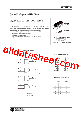 SL74HC08型号图片