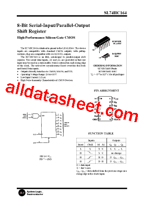 SL74HC164型号图片