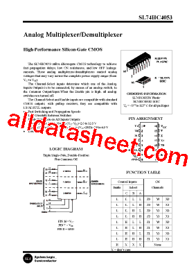 SL74HC4053D型号图片