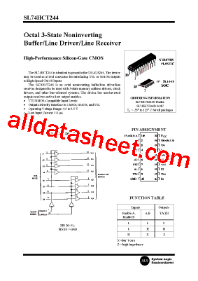 SL74HCT244N型号图片