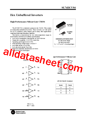 SL74HCU04D型号图片