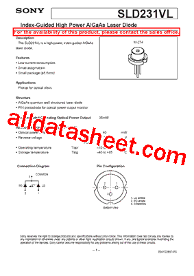 SLD231VL型号图片