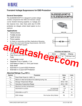 SLESD3Z5.0CMT1G型号图片