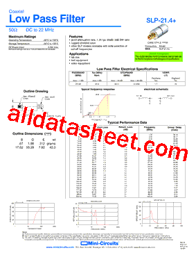 SLP-21.4+型号图片