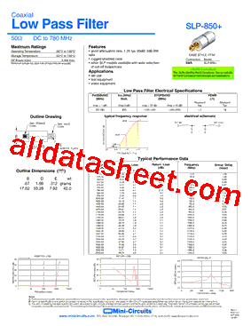 SLP-850+型号图片