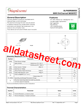 SLP60R080SS型号图片