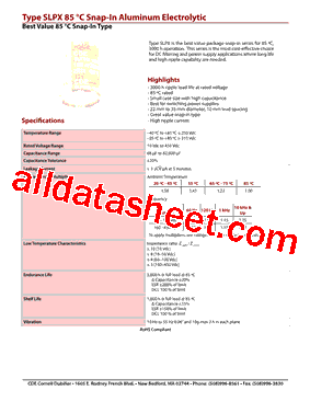 SLPX272M080C5P3型号图片