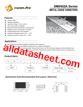 SM0402A300K型号图片