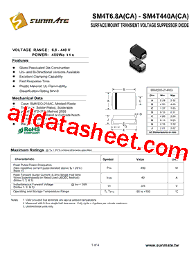 SM4T400CA型号图片