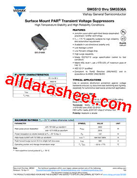 SM5S10A型号图片