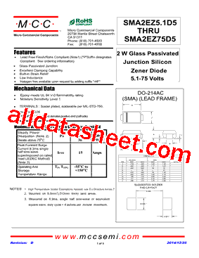 SMA2EZ30D5型号图片