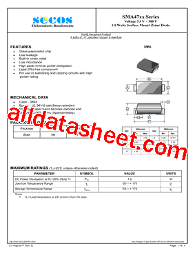 SMA4733型号图片