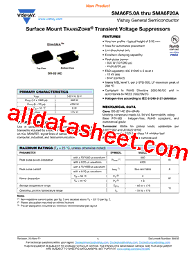 SMA6F17A型号图片