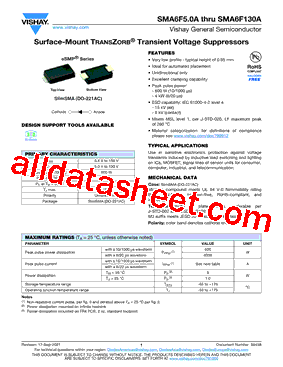 SMA6F60A型号图片