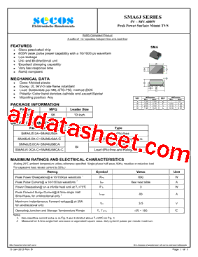 SMA6J6.0CA-TR型号图片