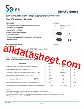 SMAFJ100A型号图片