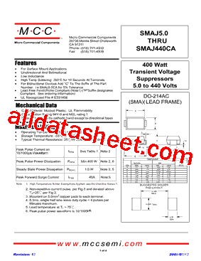 SMAJ10CA-TP型号图片