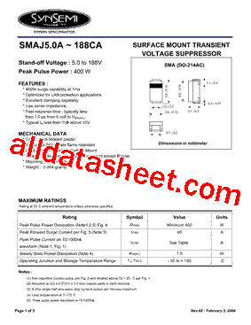 SMAJ13A型号图片