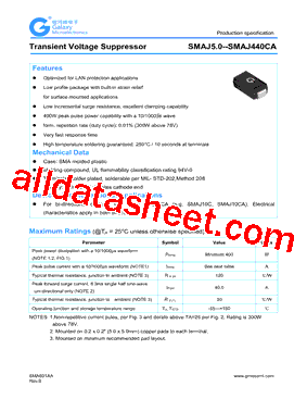 SMAJ175A型号图片