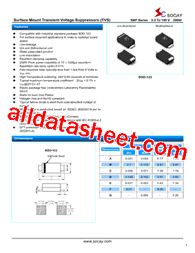 SMAJ19CA型号图片