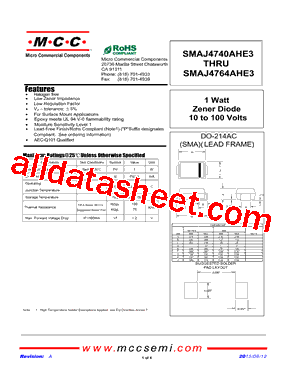 SMAJ4756AHE3型号图片