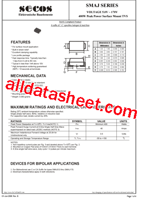 SMAJ48CA型号图片