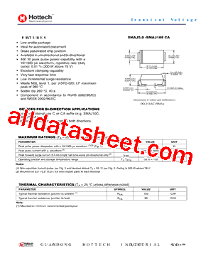 SMAJ6.0A型号图片