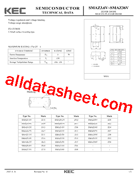 SMAZ3.6V-36V型号图片