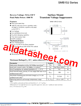 SMB10J51CA型号图片