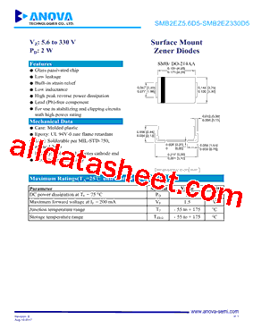 SMB2EZ190D5型号图片