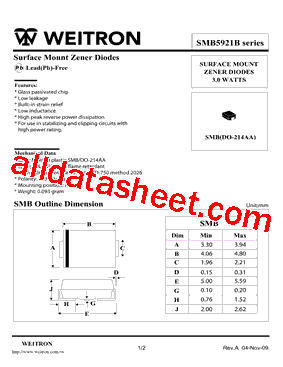 SMB5927B型号图片